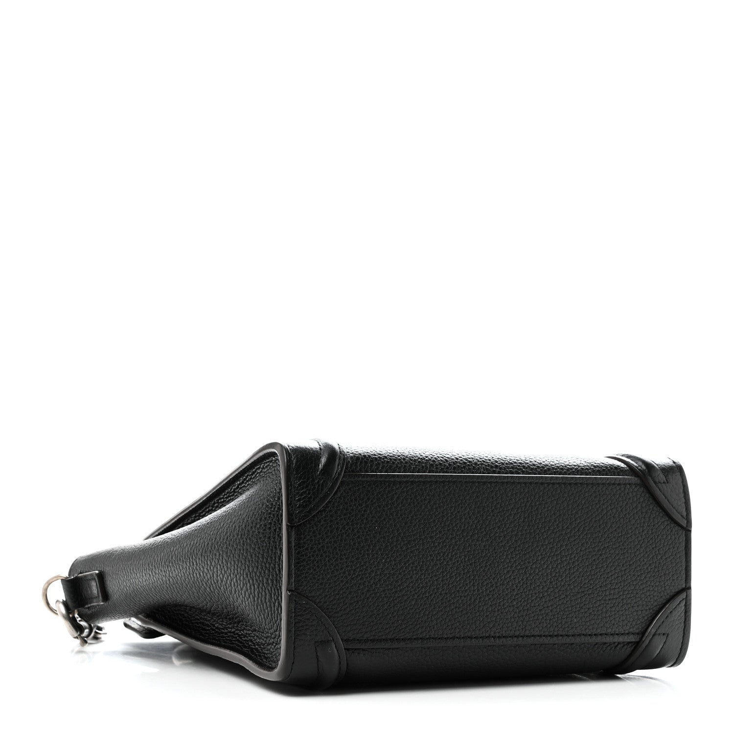 Celine Drummed Calfskin Nano Luggage Black 4 of 10