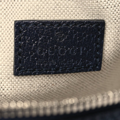 Gucci GG Supreme Monogram Textured Calfskin Web Mini Ophidia Messenger Beige Blue 6 of 9