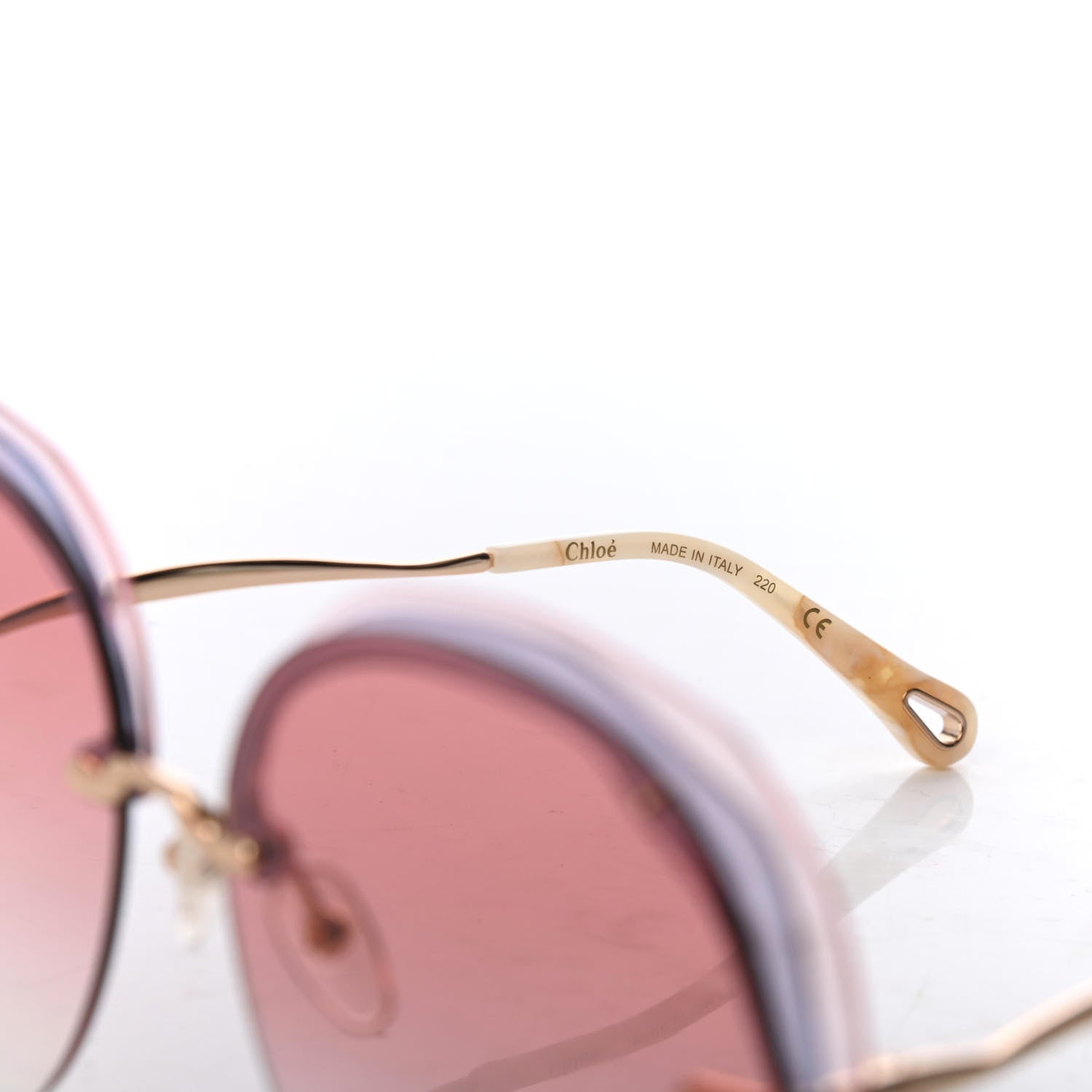 Chloe Acetate Mod Sunglasses CE174S Rose 5 of 7