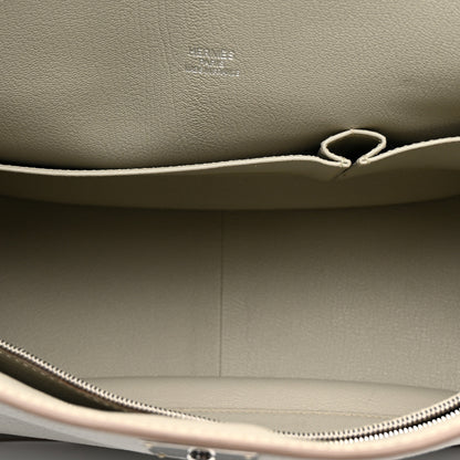 Hermes Taurillon Clemence Jypsiere 37 Gris Perle 13 of 15