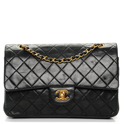 Chanel Lambskin Quilted Medium Double Flap Black 1 of 8