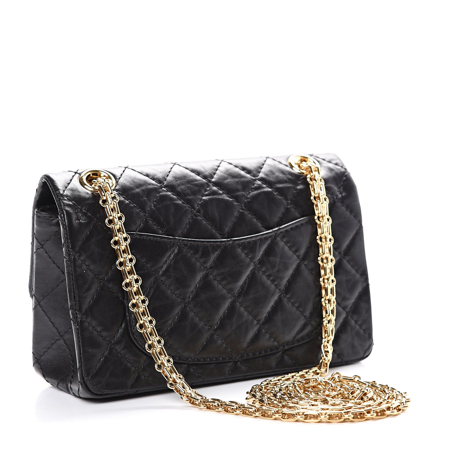 Chanel Aged Calfskin Quilted 2.55 Reissue Mini Flap Black 2 of 11