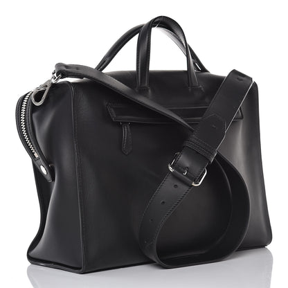 Fendi Calfskin Faces Lui Urban Briefcase Black 3 of 11