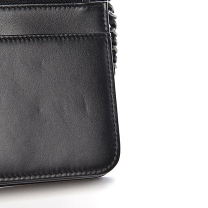Chanel Aged Calfskin Quilted Gabrielle Wallet On Chain WOC Navy Black 13 of 14