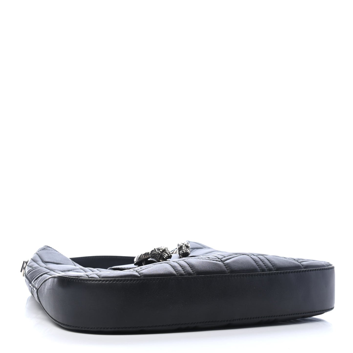 Calfskin Web Quilted Medium Dionysus Hobo Black