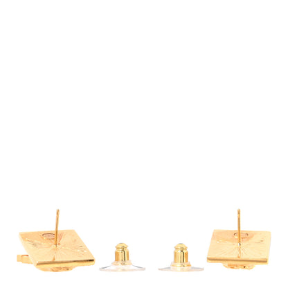 Chanel Metal CC Lion Earrings Gold 3 of 5
