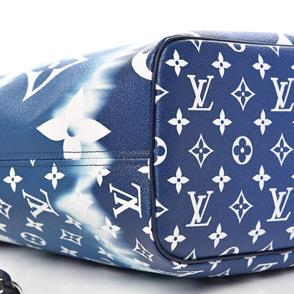 Louis Vuitton Monogram Escale Neverfull MM Blue 8 of 10