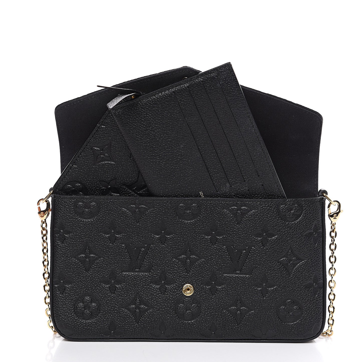 Empreinte Pochette Felicie Chain Wallet Black