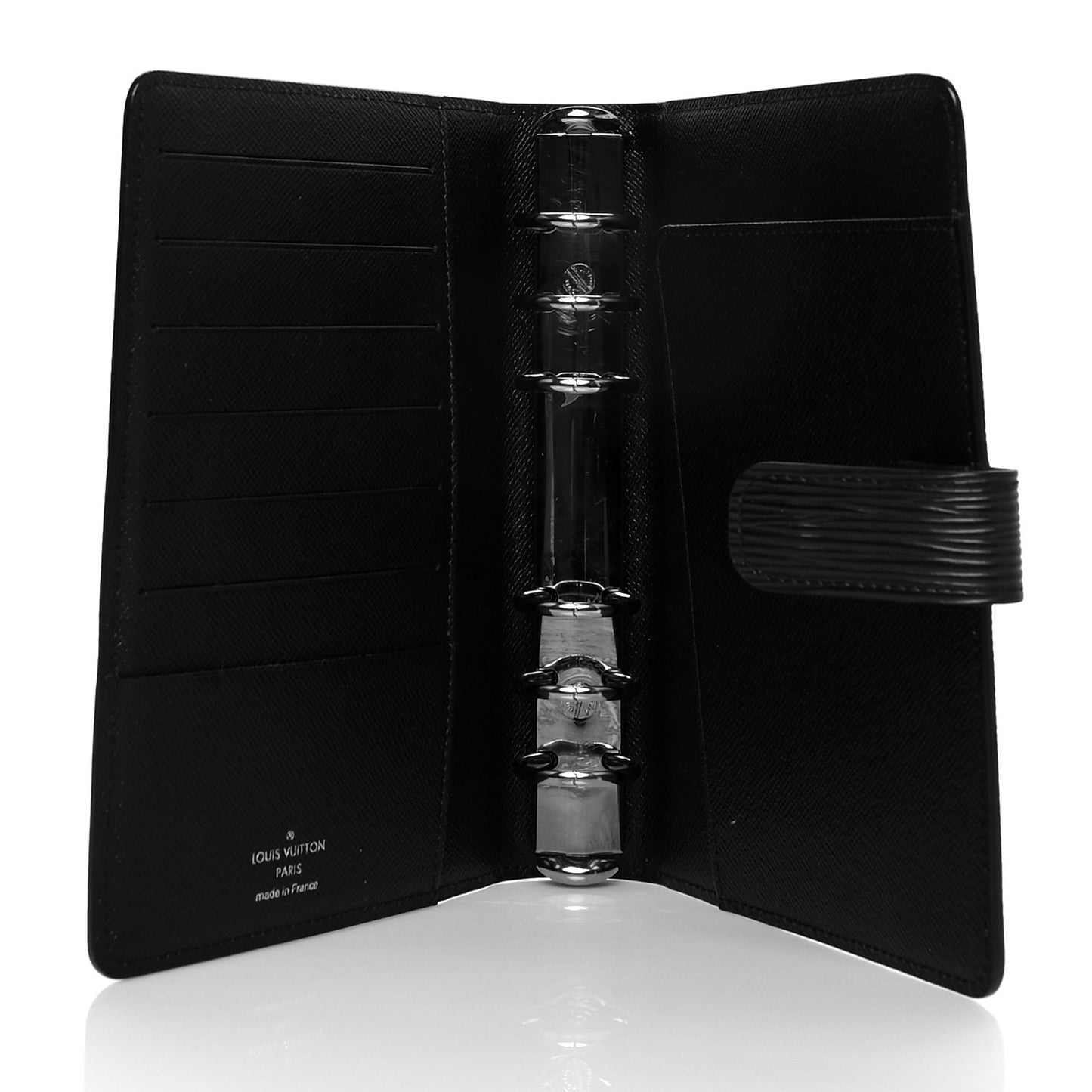 Epi Medium Ring Agenda Cover Black