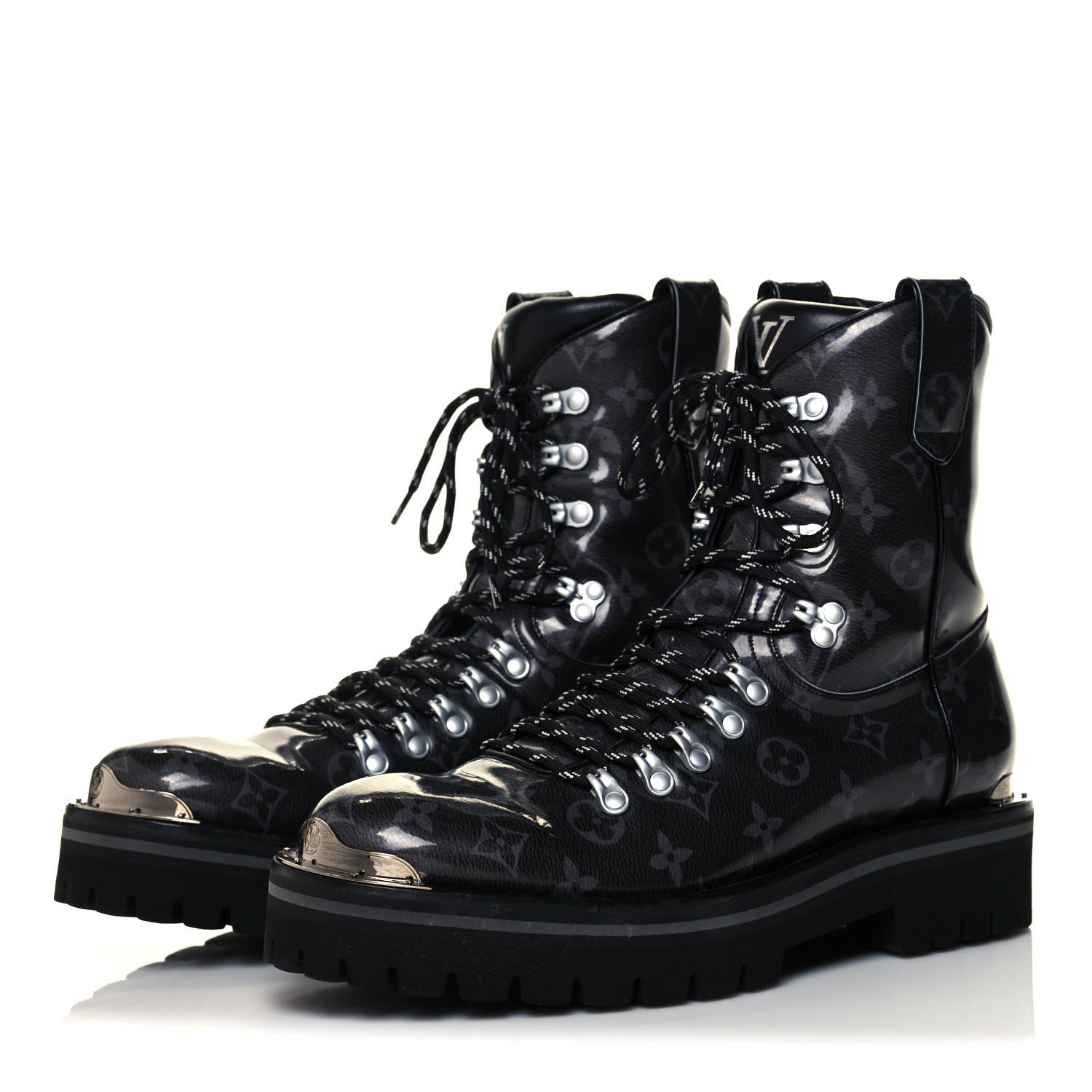 Louis Vuitton Monogram Eclipse Glaze Outland Ankle Boots 8 3 of 9