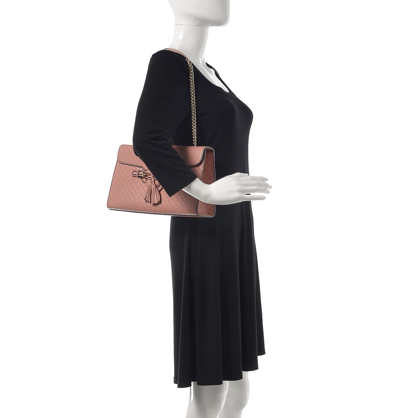 Microguccissima Medium Emily Chain Shoulder Bag Soft Pink