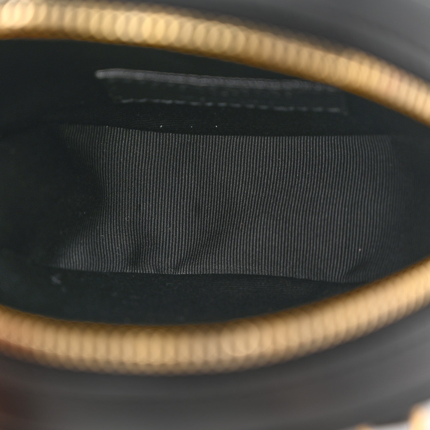 Saint Laurent Calfskin Matelasse Chevron Quilted Baby Round Vinyle Belt Bag Black 5 of 10