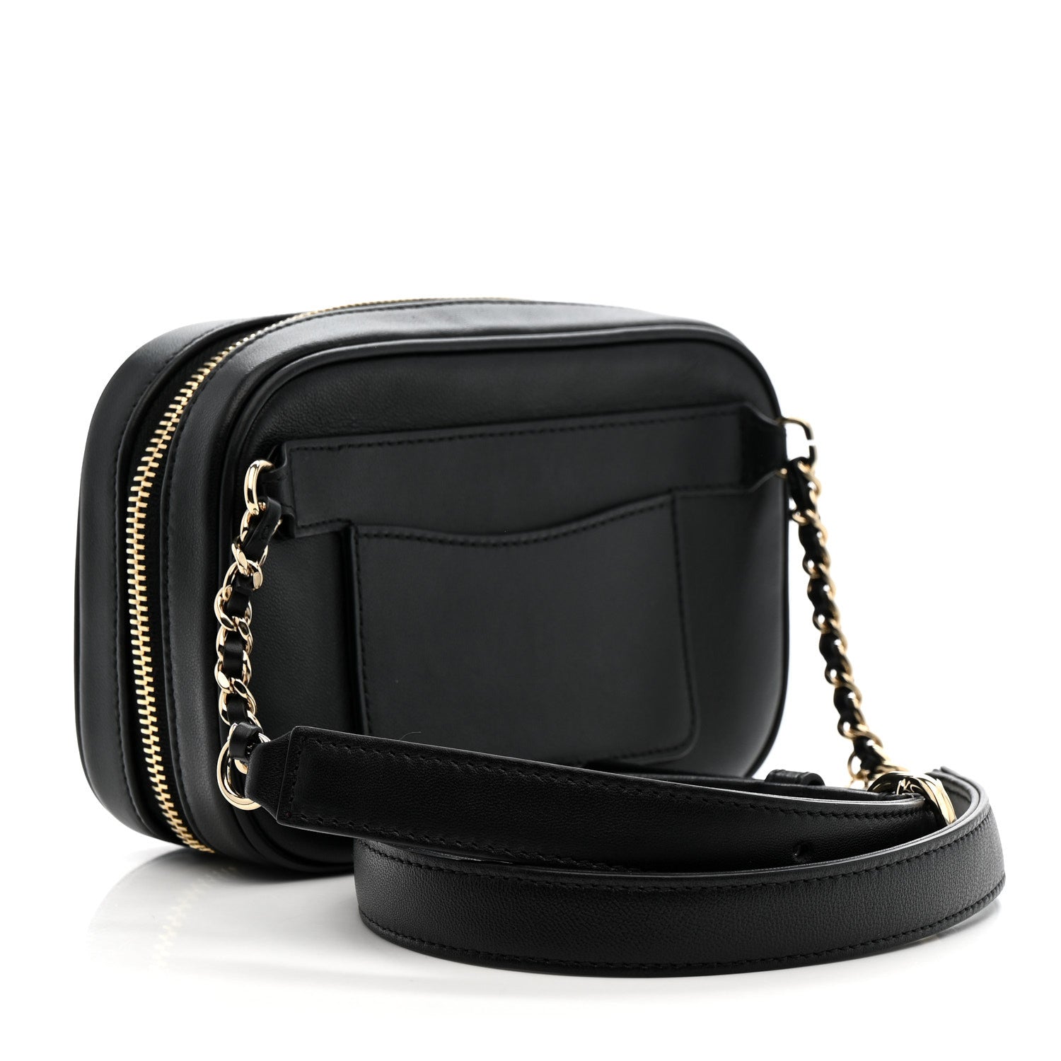 Chanel Lambskin CC Mania Camera Case Black 1790378 – FASHIONPHILE