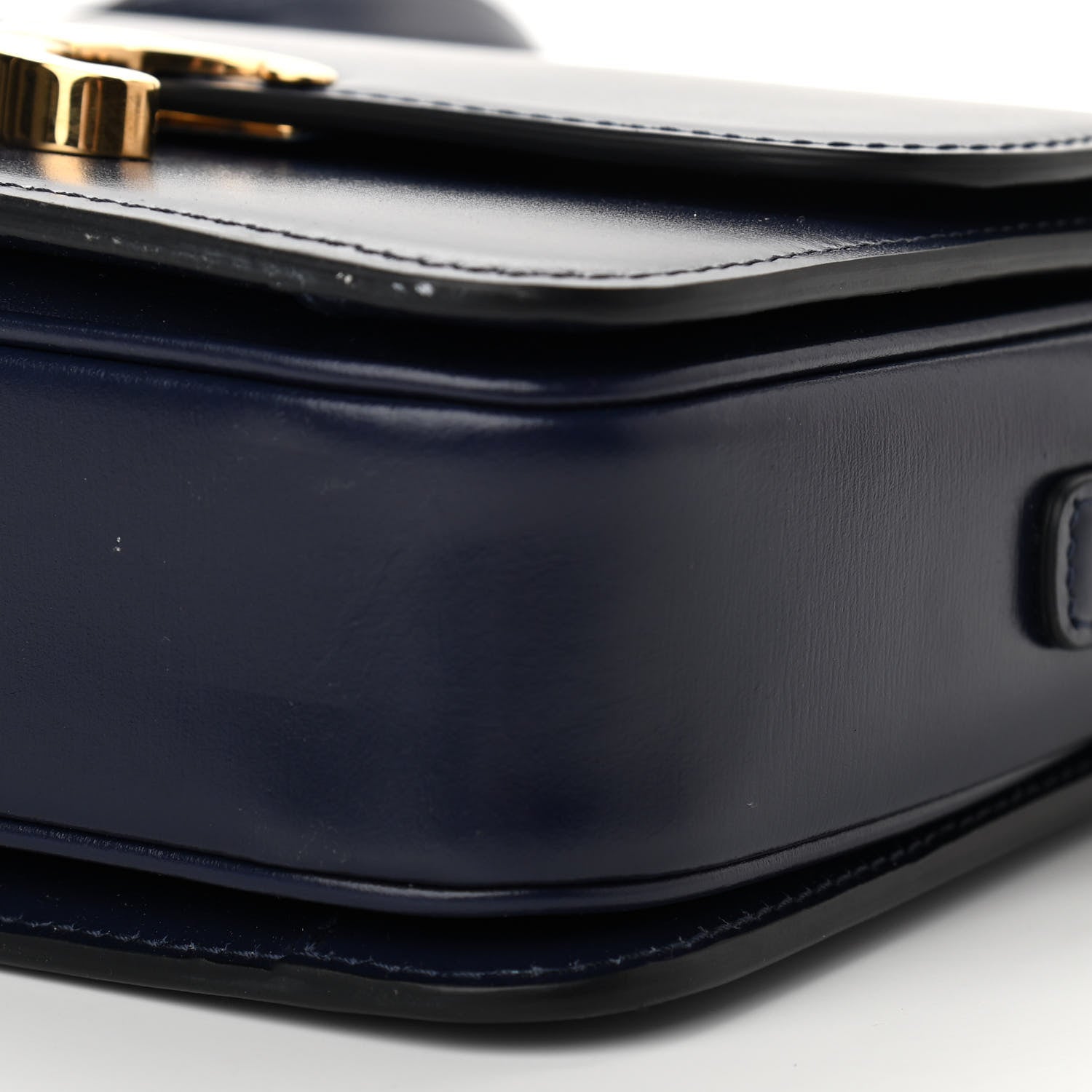 Celine Shiny Calfskin Small Triomphe Dark Blue 9 of 9