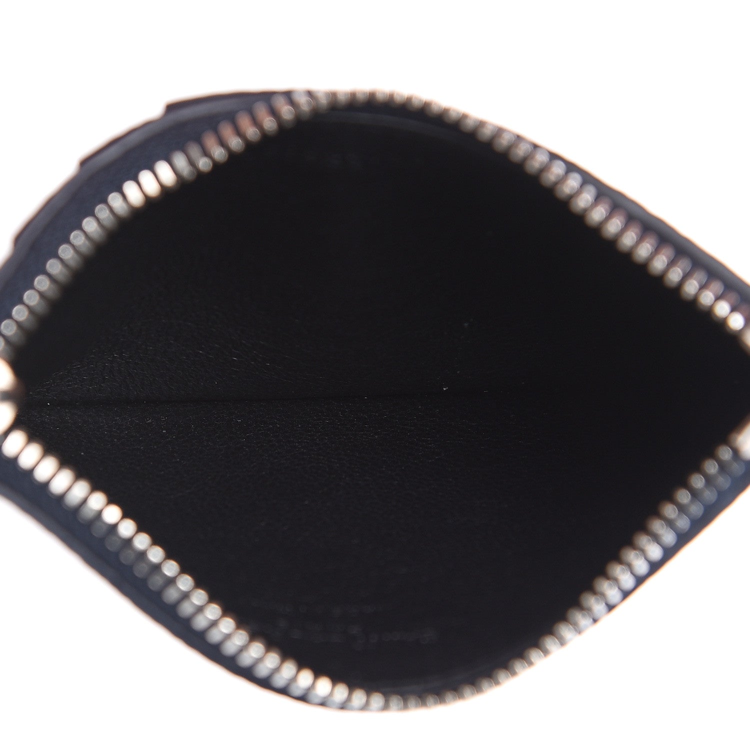Saint Laurent Grained Calfskin 5 Fragments Zip Pouch Card Holder Deep Marine 5 of 7