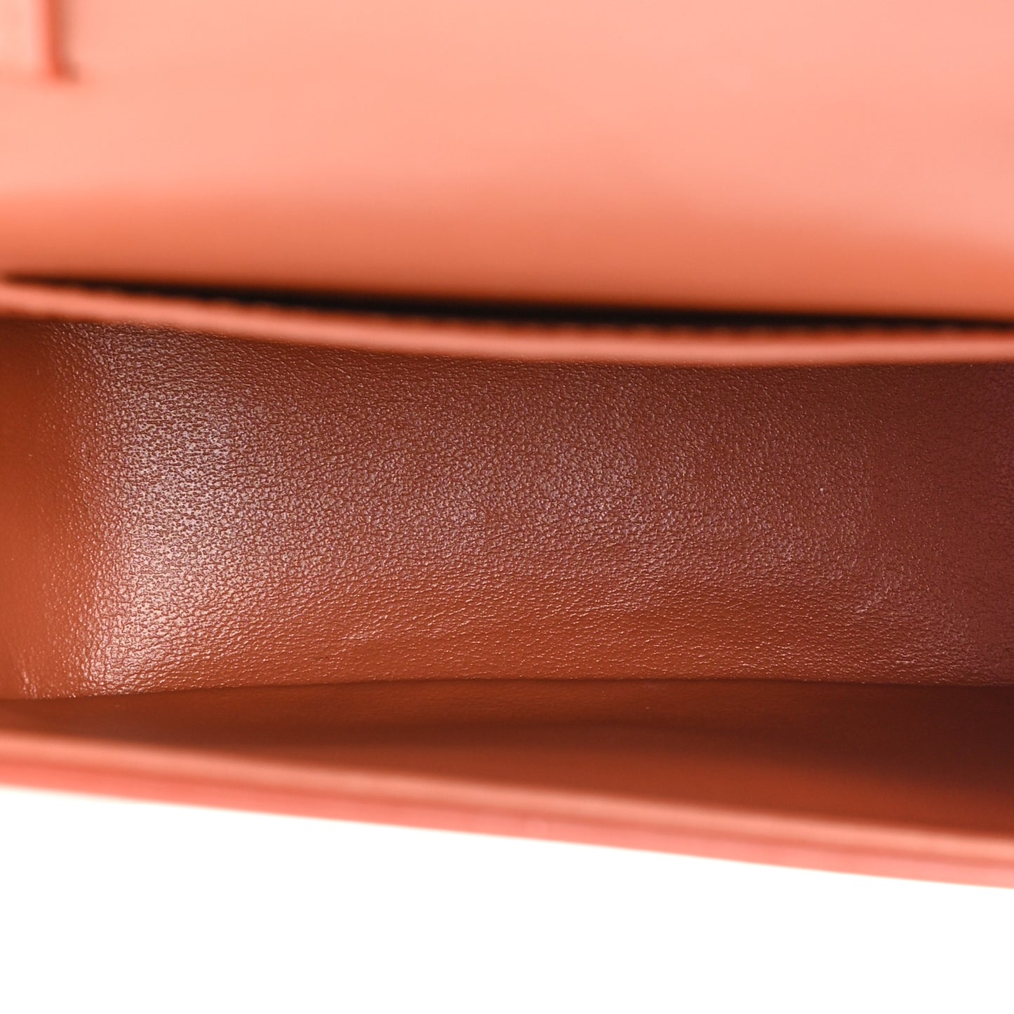 Shiny Calfskin Mini Triomphe Terracotta