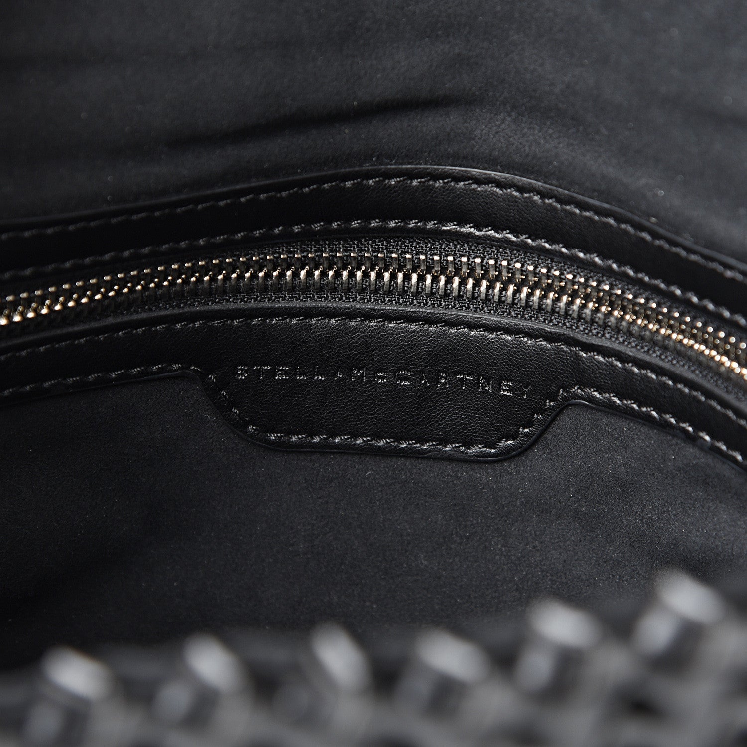 Stella McCartney Eco Alter Nappa Weaved Becks Shoulder Bag Black 5 of 9