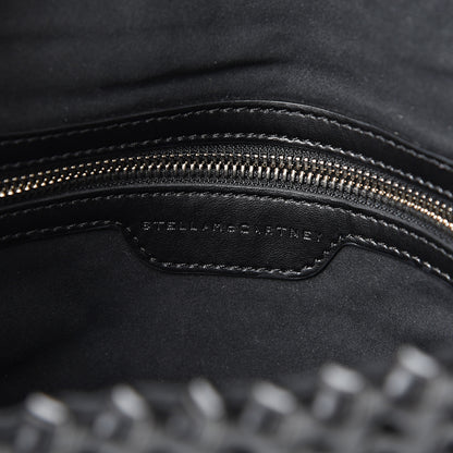 Stella McCartney Eco Alter Nappa Weaved Becks Shoulder Bag Black 5 of 9