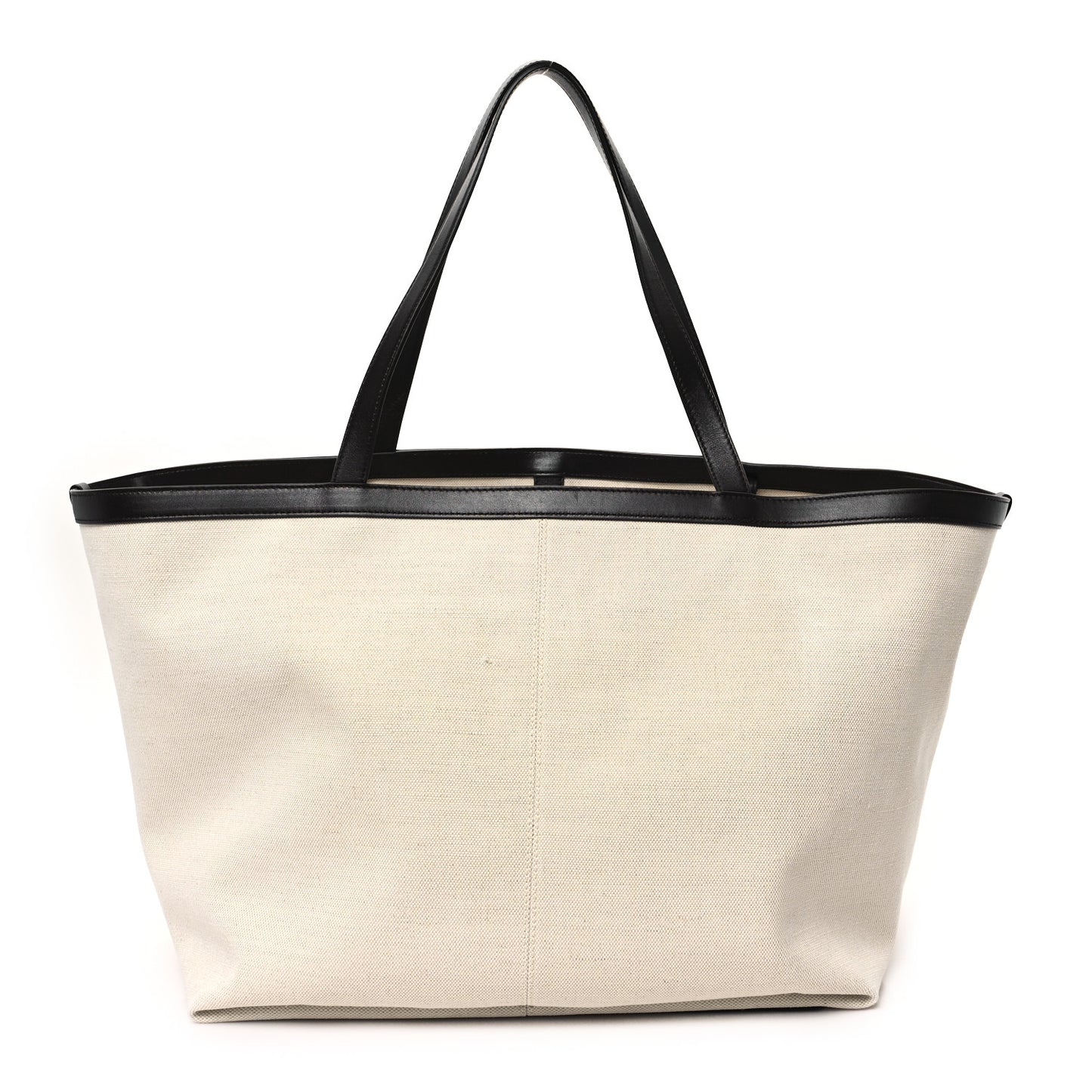 Canvas Nappa Intrecciato Flip Flap Tote Natural Fondant