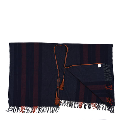 Hermes Merino Wool Cashmere Rocabar Poncho Gris 2 of 3