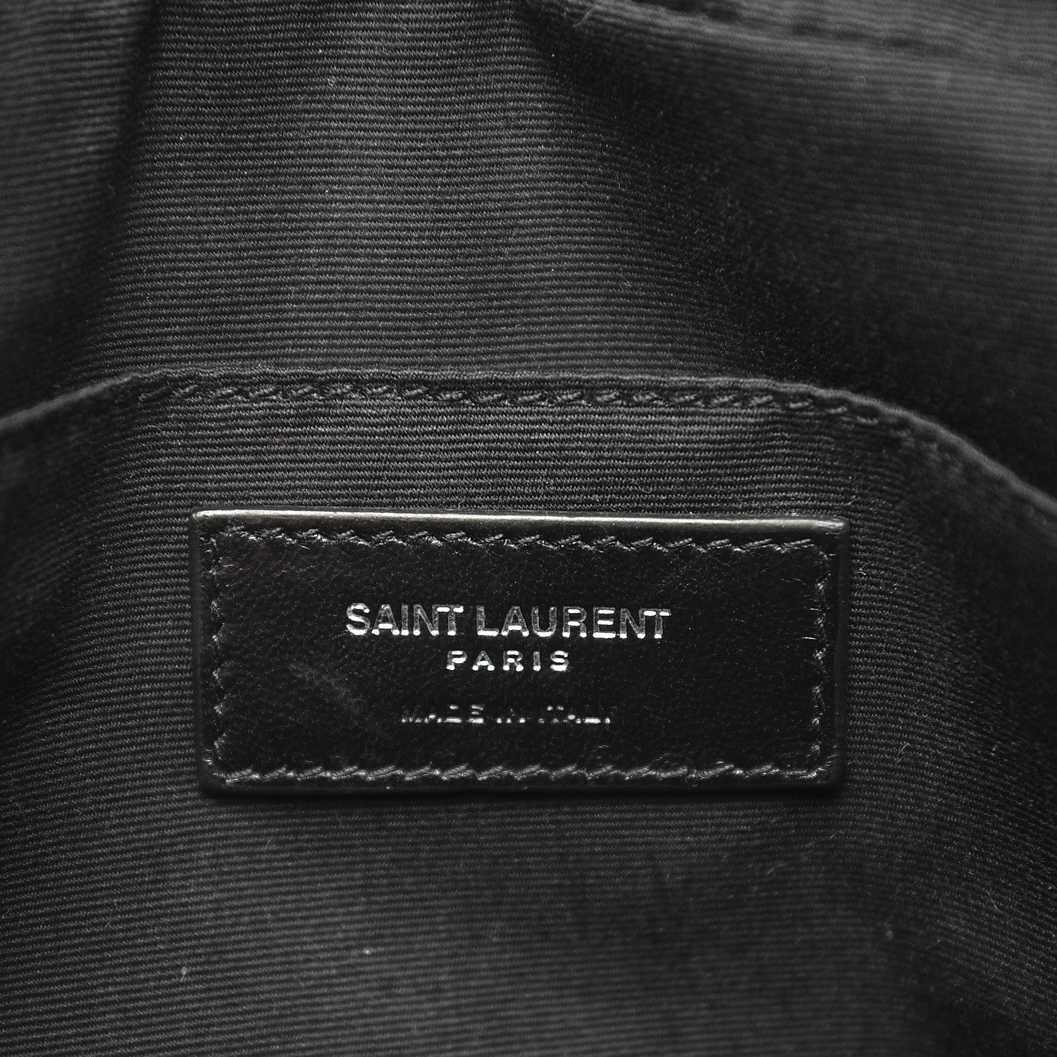 Saint Laurent Lambskin Monogram Small Lou Camera Bag Black 6 of 6
