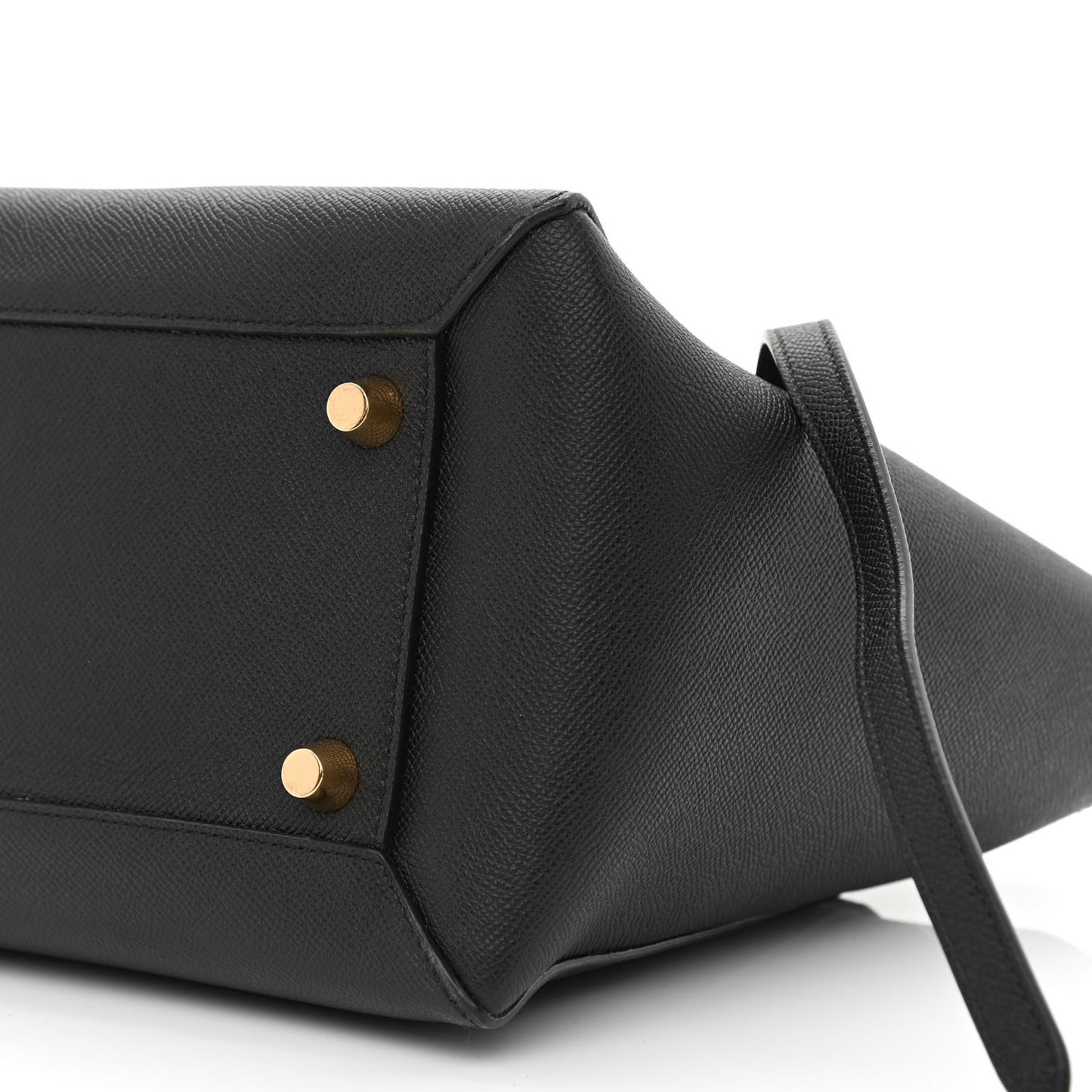 Grained Calfskin Mini Belt Bag Black