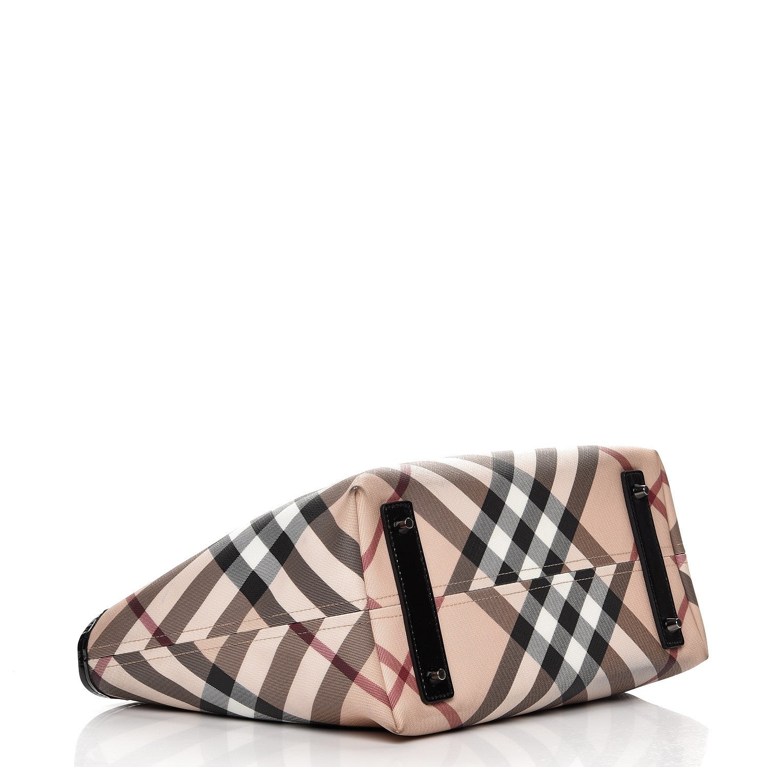 Burberry Supernova Check Small Nickie Tote Black 4 of 12