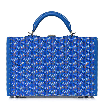 Goyard Goyardine Grand Hotel Trunk Sky Blue 1 of 15