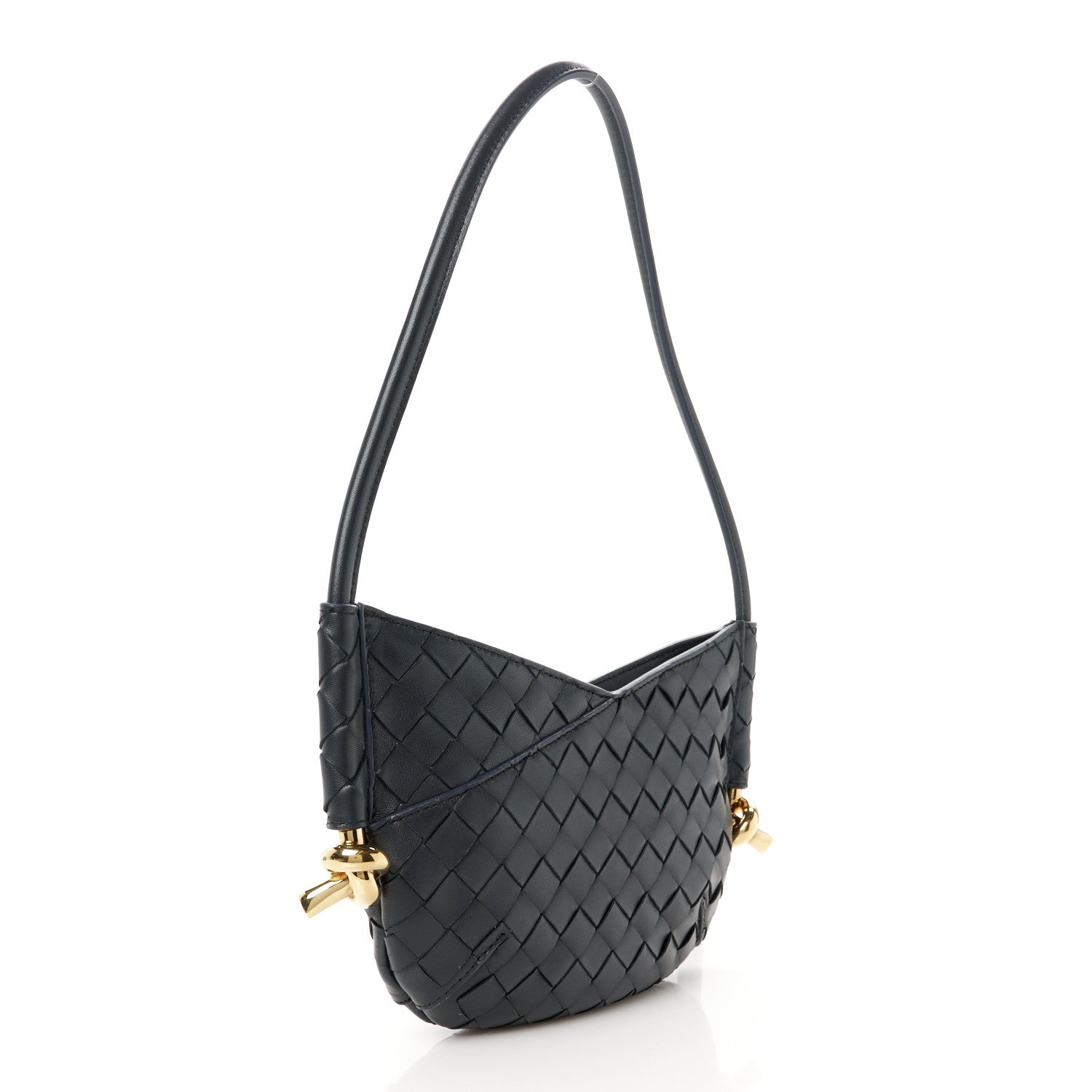 Bottega Veneta Nappa Intrecciato Mini Solstice Shoulder Bag Black 3 of 9