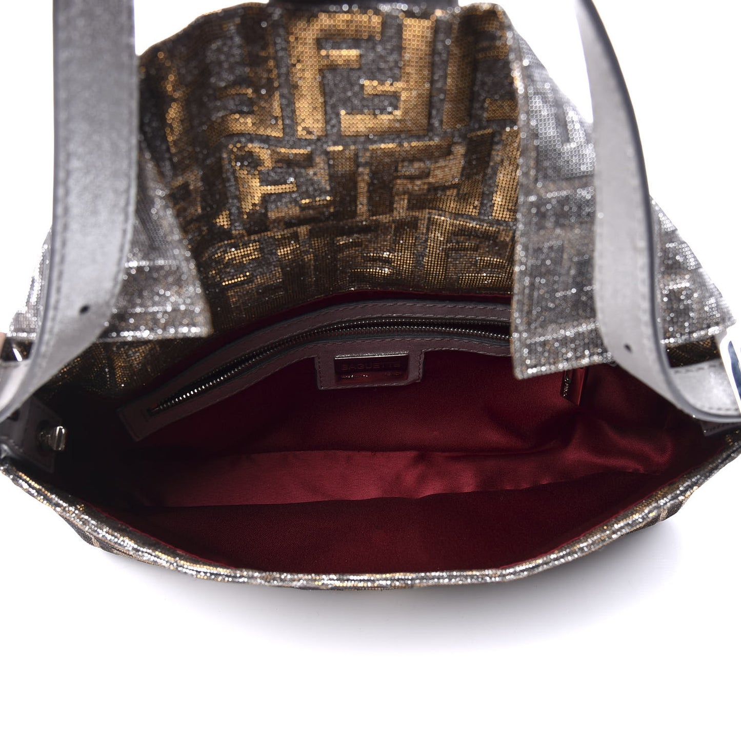 Metallic Lurex Zucca Vitello Baguette Oro Argento