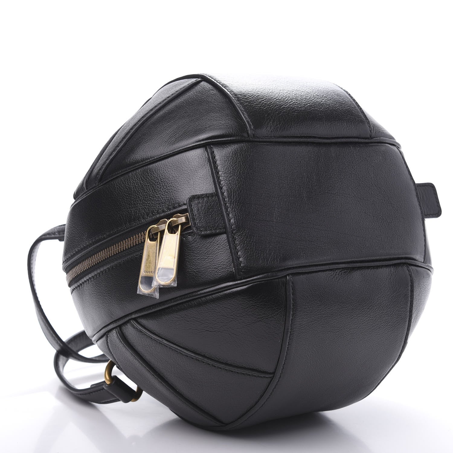 Gucci Piuma Lux Energy Tifosa Basketball Shaped Shoulder Bag Black 4 of 9