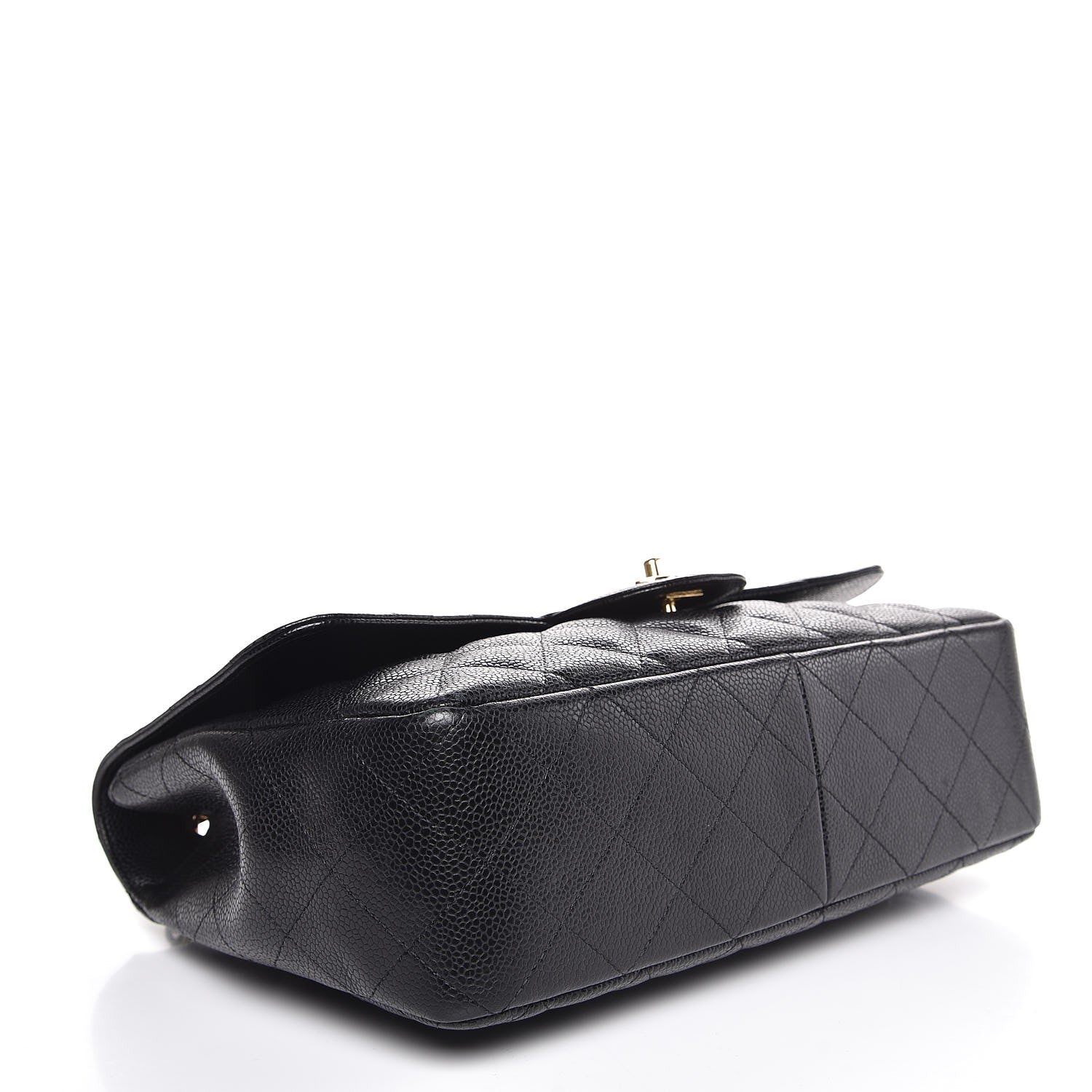 Chanel Caviar Quilted Jumbo Single Flap Black 6 of 9