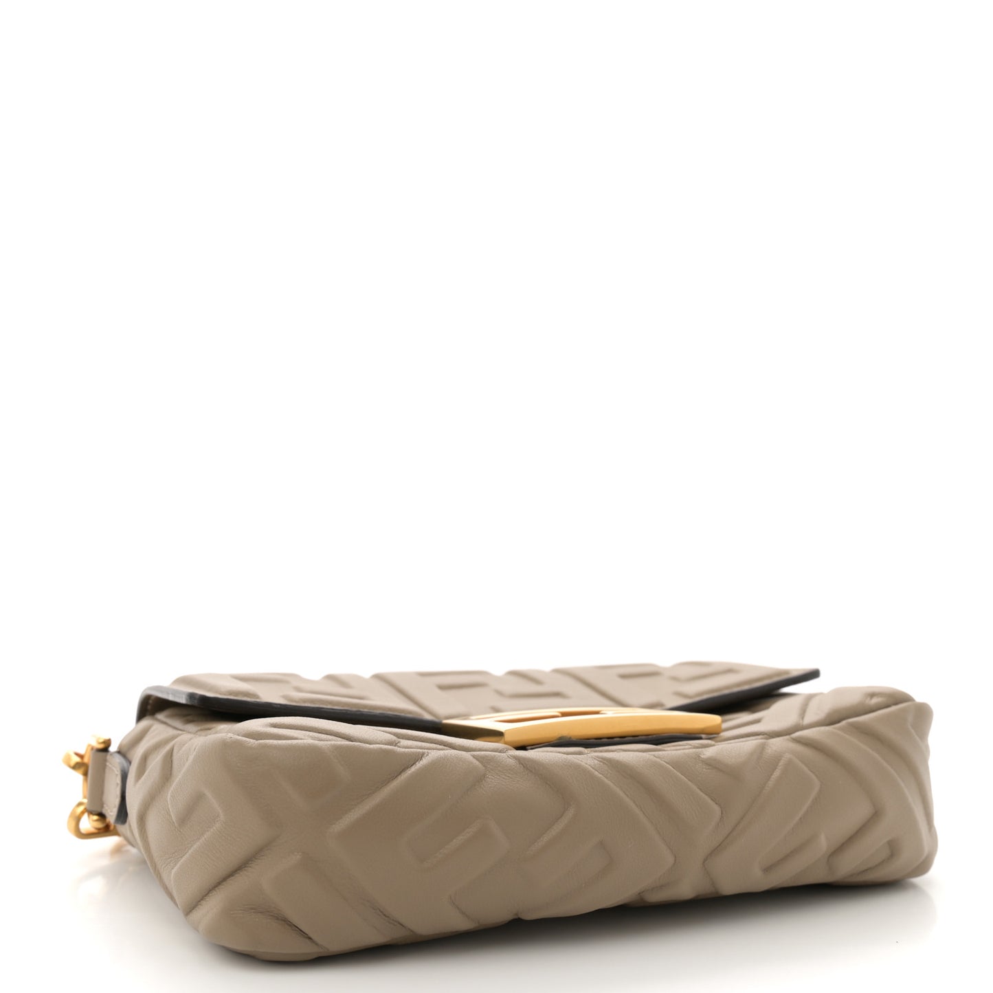 Nappa FF 1974 Embossed Mini Baguette Dove Gray