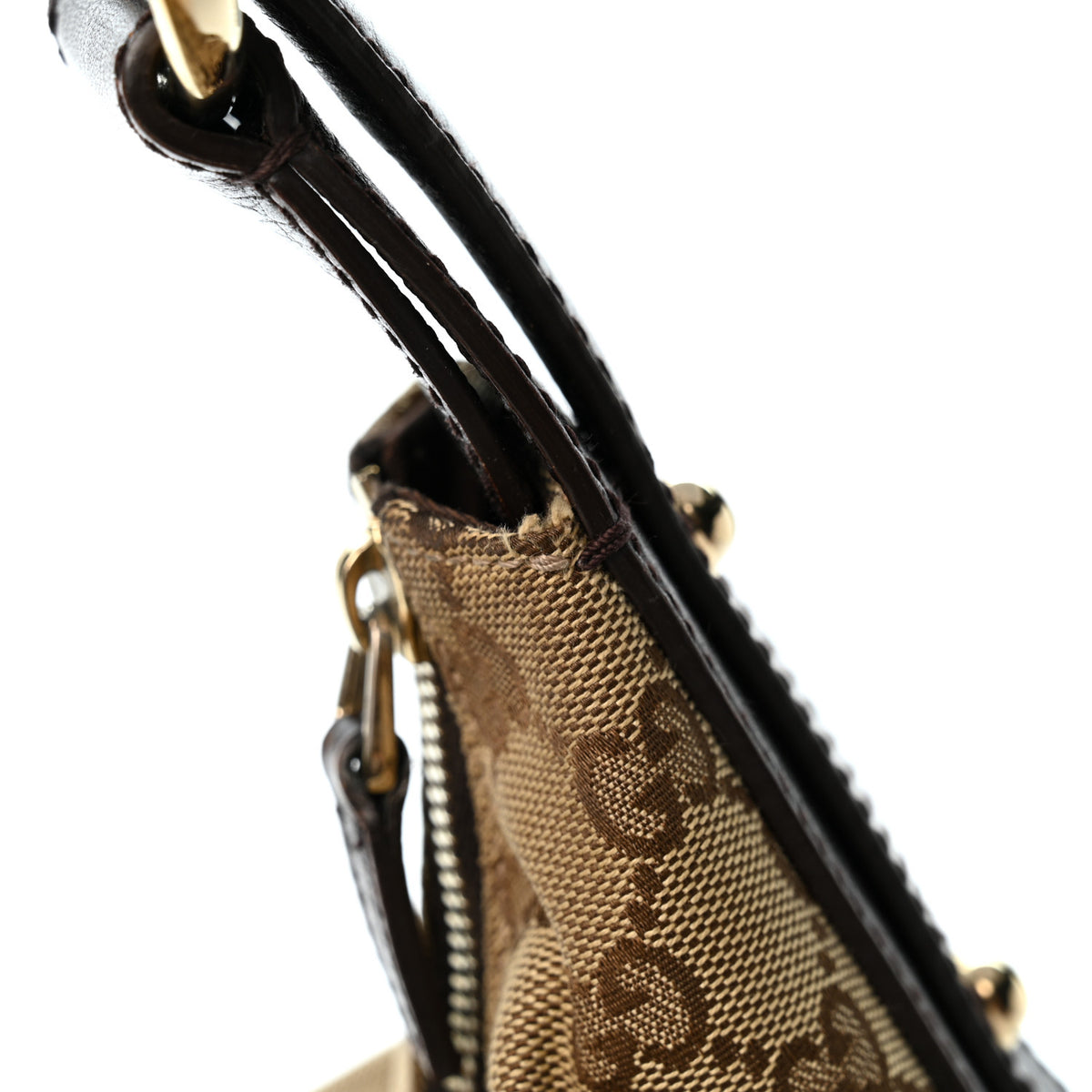 Gucci Monogram Medium Horsebit Chain Hobo Dark Brown 11 of 11