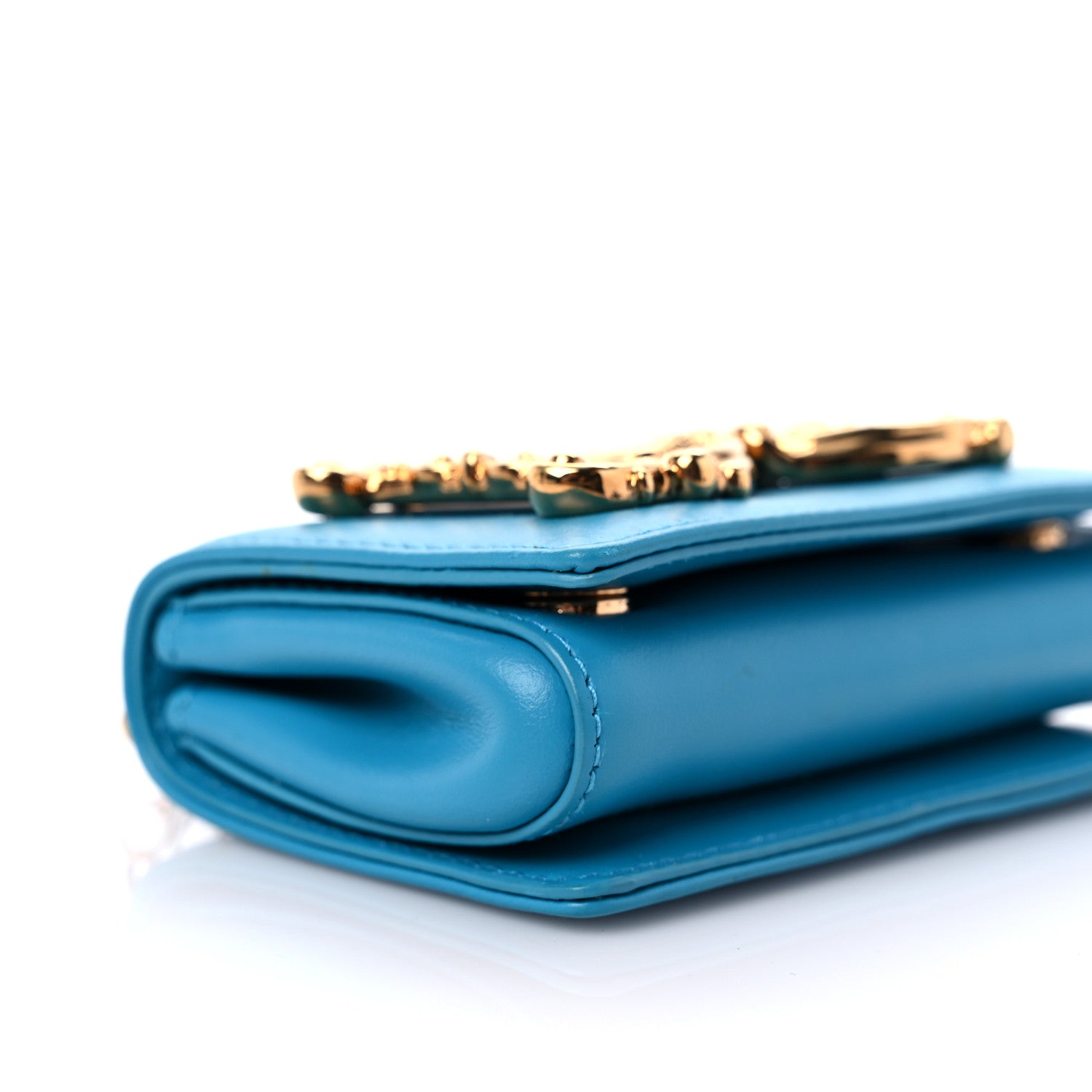 Dolce & Gabbana Calfskin Micro DG Girls Shoulder Bag Turquoise 7 of 8
