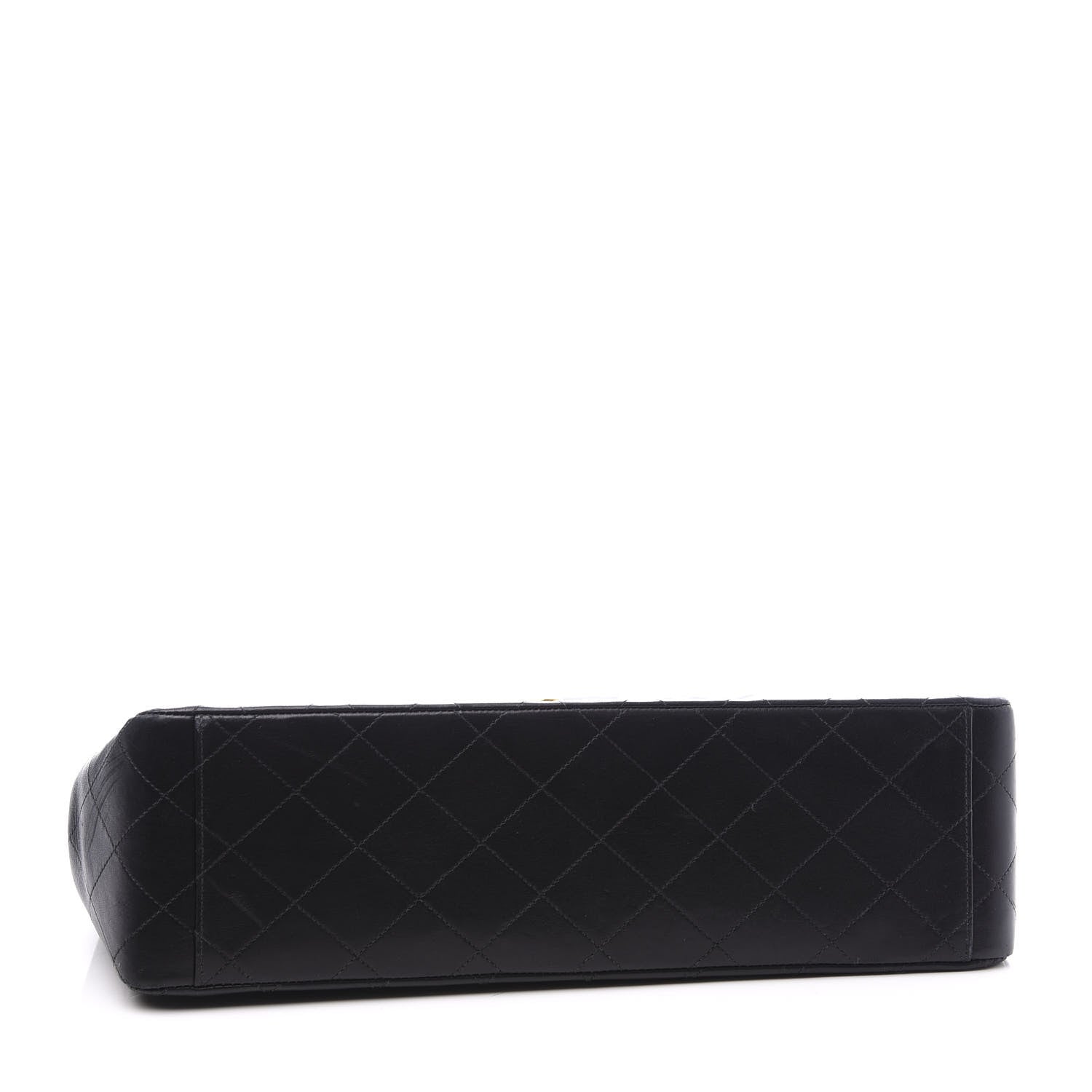Chanel Lambskin Quilted XL Jumbo Single Flap Black 3 of 11