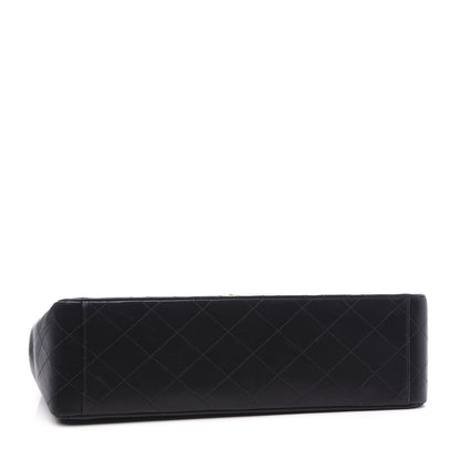 Chanel Lambskin Quilted XL Jumbo Single Flap Black 3 of 11