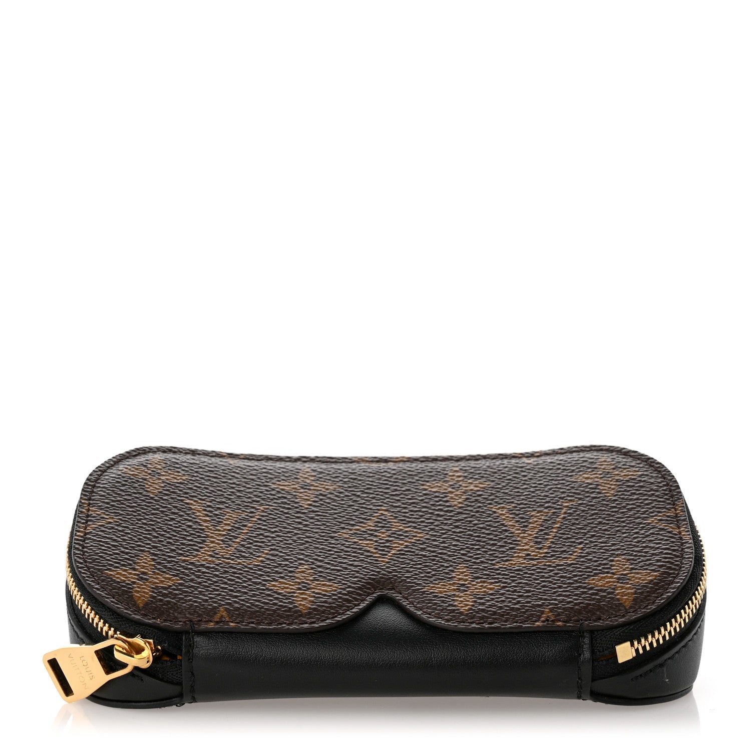 Louis Vuitton Monogram Emilie Zippered Sunglasses Case Black 1 of 8