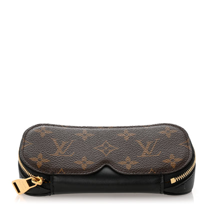 Louis Vuitton Monogram Emilie Zippered Sunglasses Case Black 1 of 8