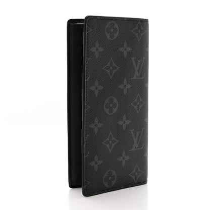 Louis Vuitton Monogram Eclipse Brazza Wallet 3 of 7