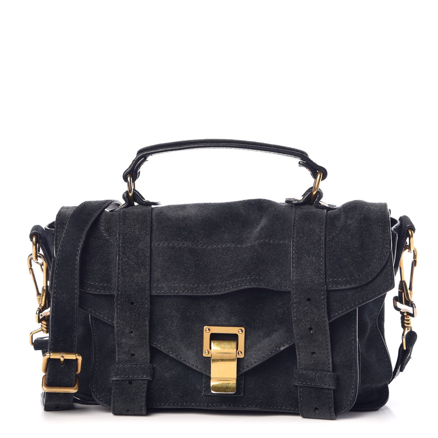 Suede Tiny PS1 Satchel Navy