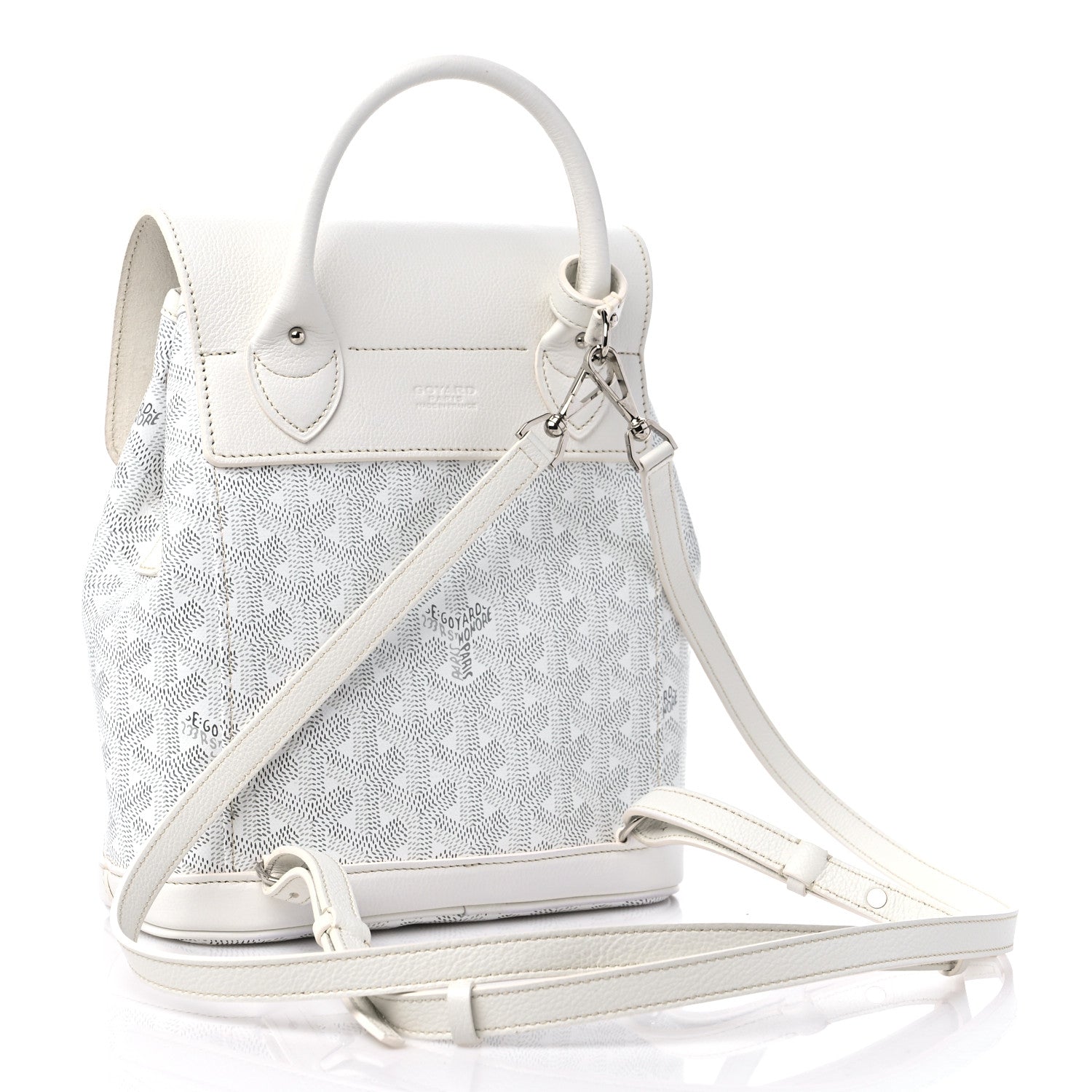 Goyard Goyardine Calfskin Mini Alpin Backpack White 3 of 10