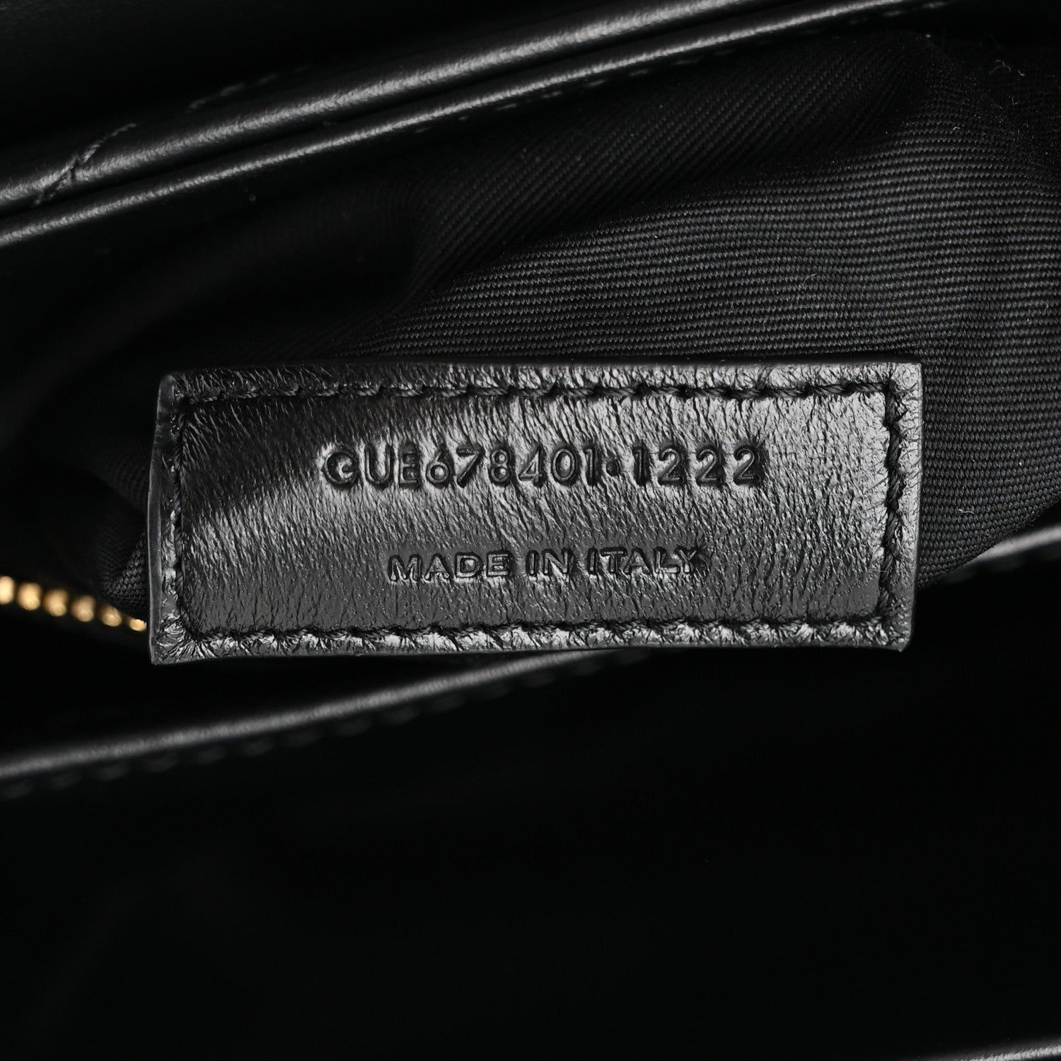 Saint Laurent Calfskin Y Quilted Monogram Toy Loulou Crossbody Bag Black 7 of 11