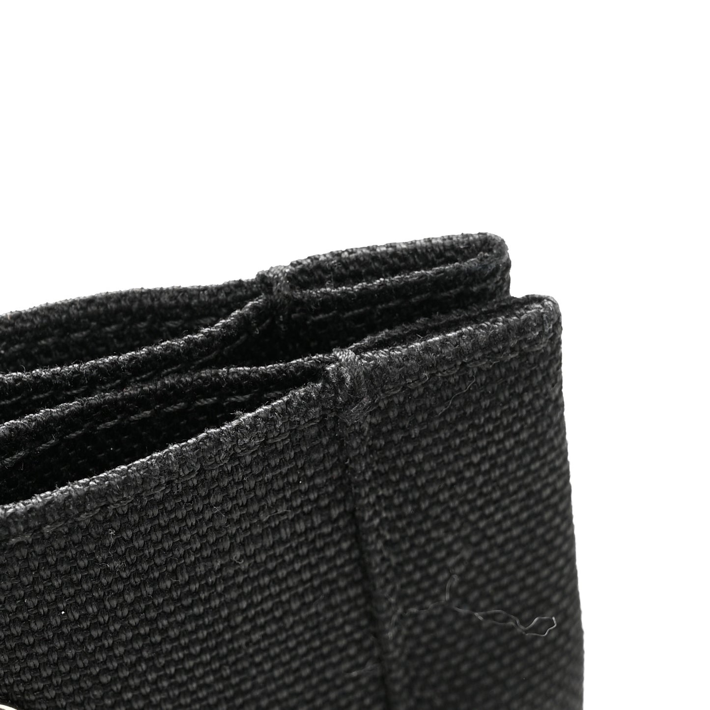 Raffia Linen Calfskin Small Rive Gauche Tote Black