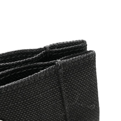 Saint Laurent Raffia Linen Calfskin Small Rive Gauche Tote Black 12 of 14