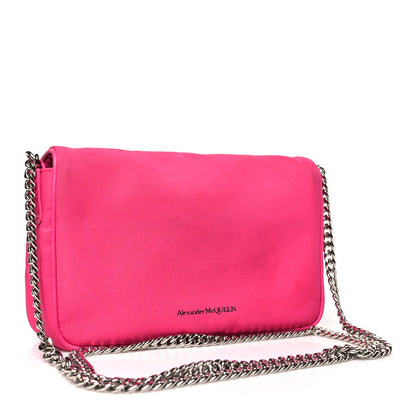 Alexander McQueen Nylon Graffiti Skull Small Crossbody Bag Pink 3 of 13