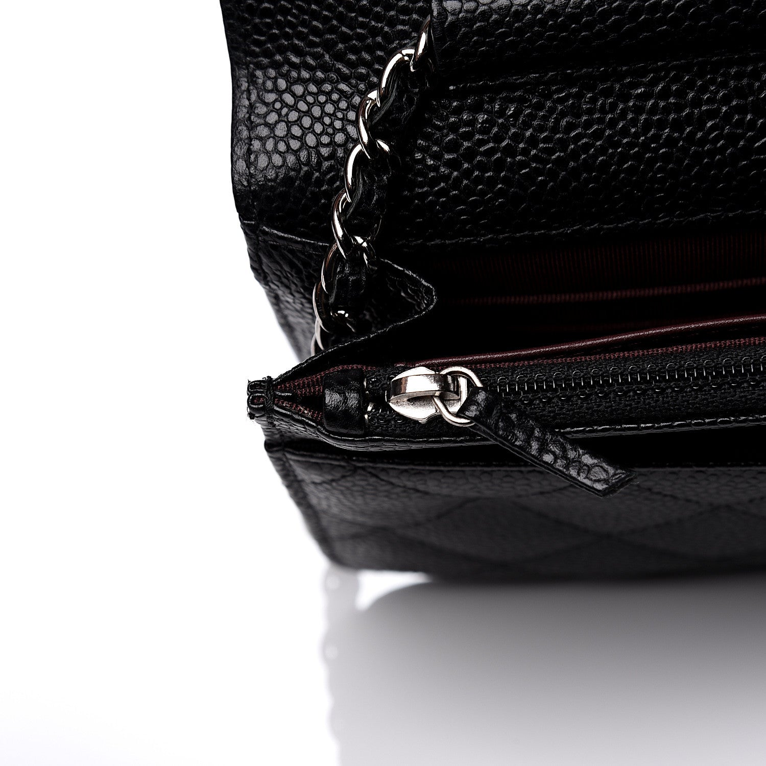 Chanel Caviar Quilted Wallet On Chain WOC Black 11 of 13