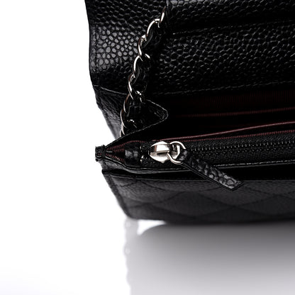 Chanel Caviar Quilted Wallet On Chain WOC Black 11 of 13