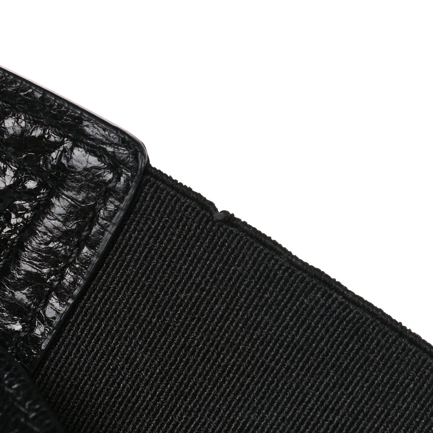Christian Dior Crinkled Lambskin 135mm Saddle Belt Black 9 of 9