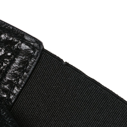 Christian Dior Crinkled Lambskin 135mm Saddle Belt Black 9 of 9